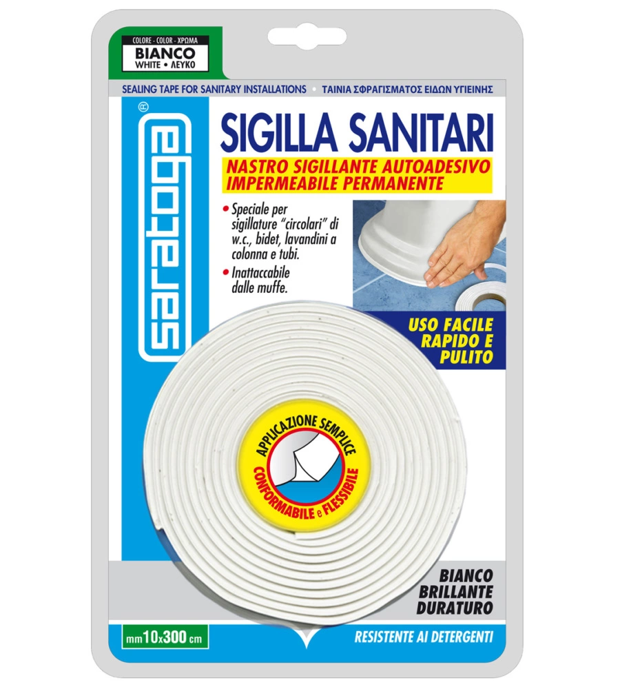 NASTRO SIGILLANTE AUTOADESIVO PER SANITARI.